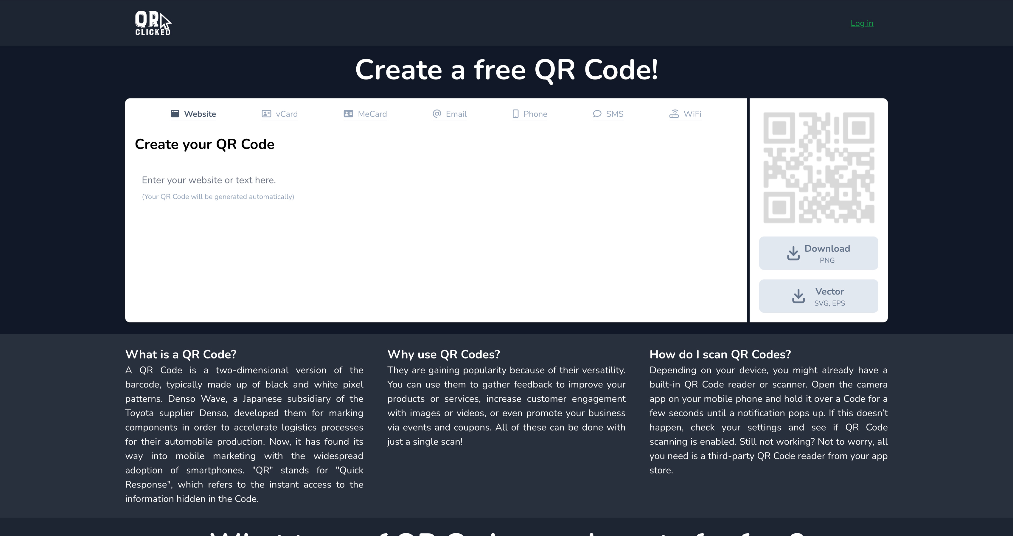 QR Code Generator preview