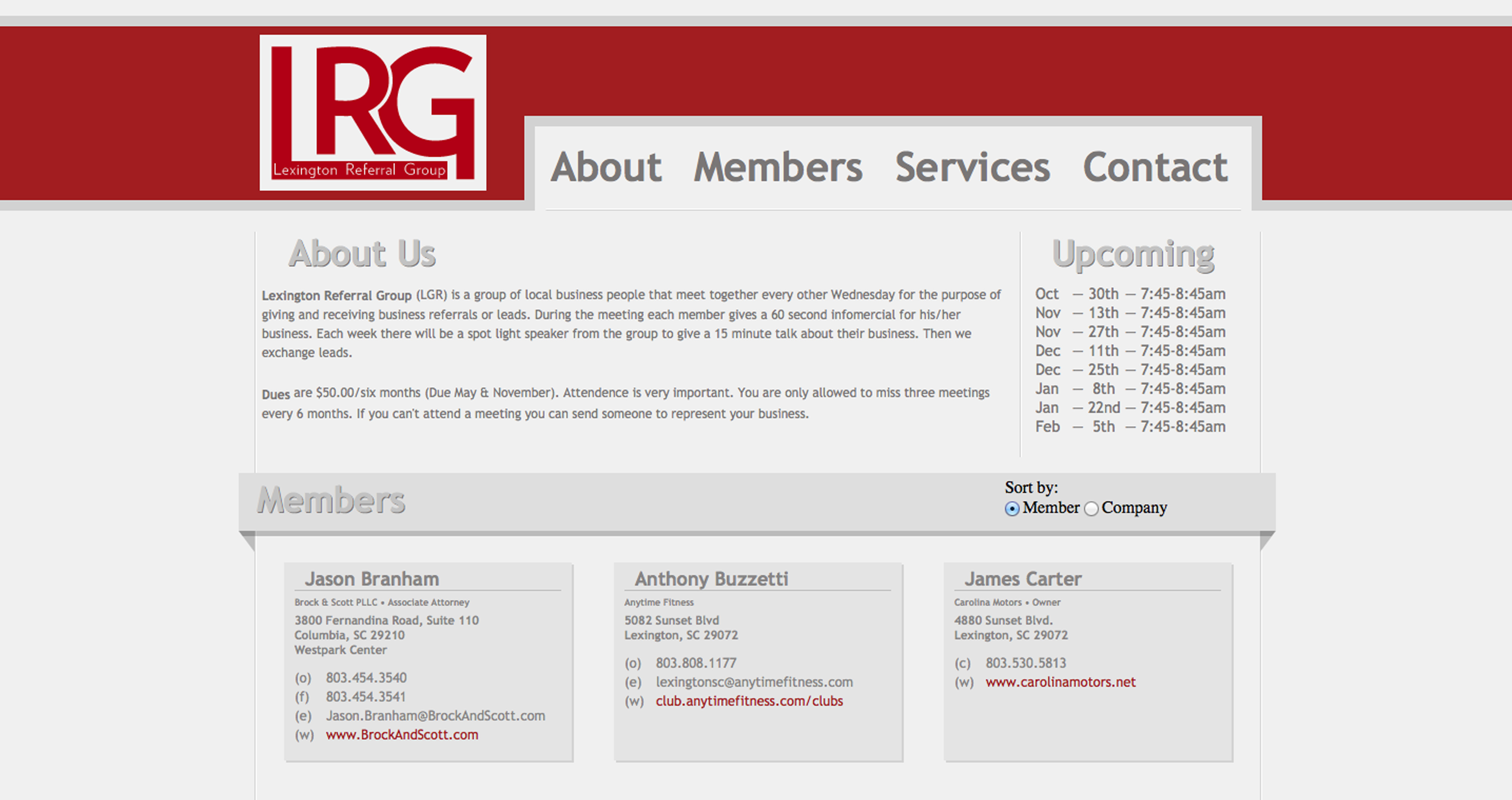 Member‘s Website preview