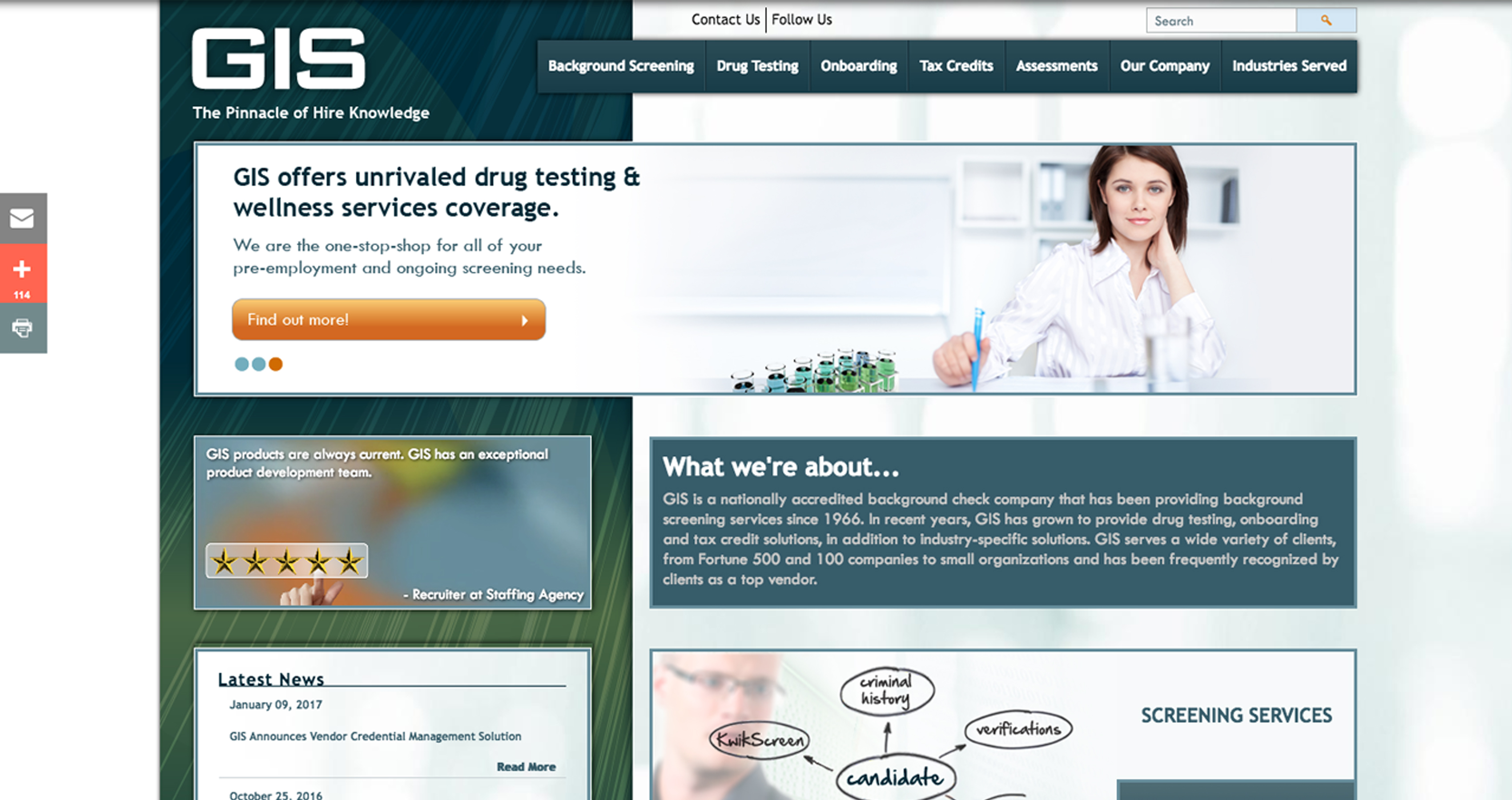 Corporate Website preview